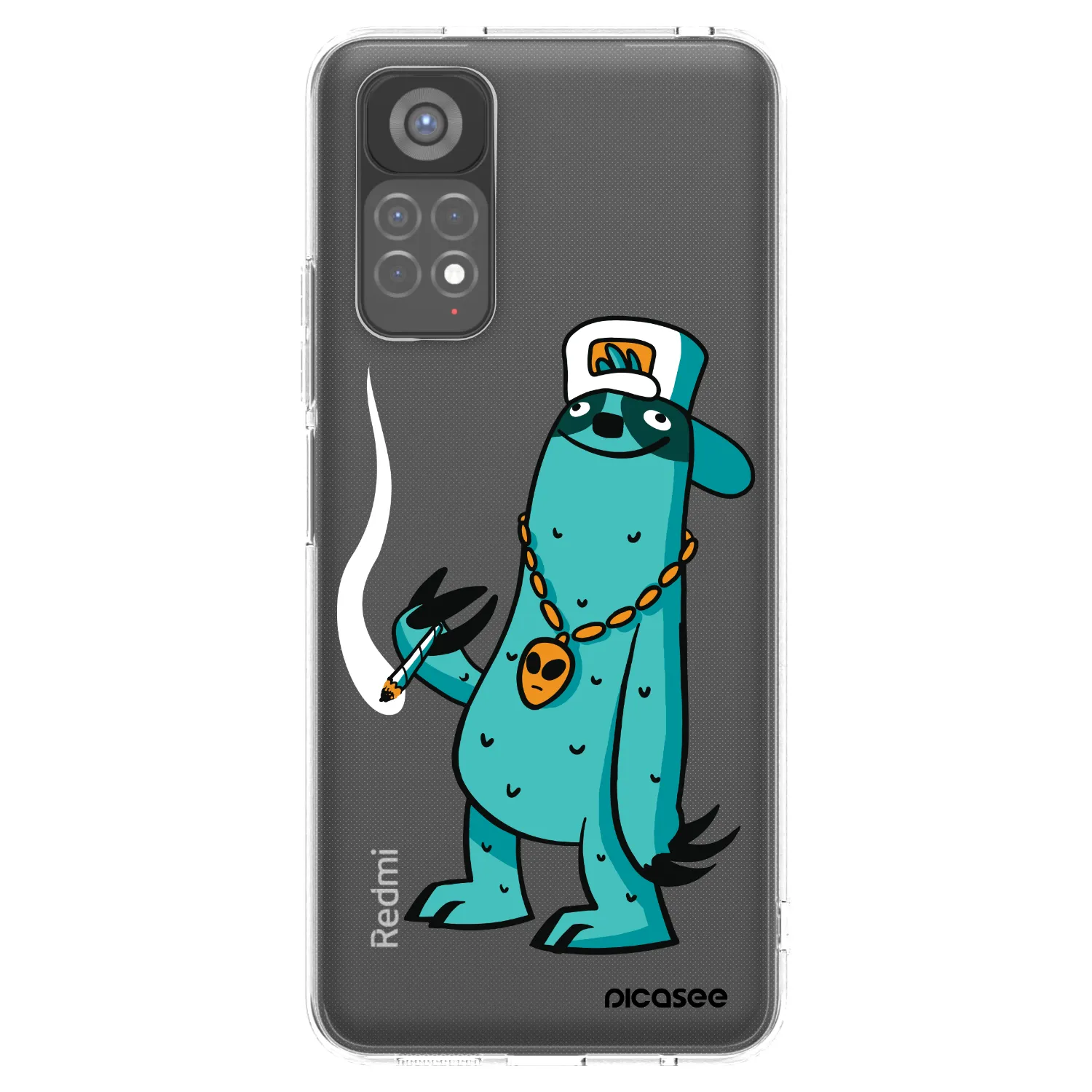 Picasee silikónový prehľadný obal pre Xiaomi Redmi Note 11S 5G - Earth - Je mi fajn