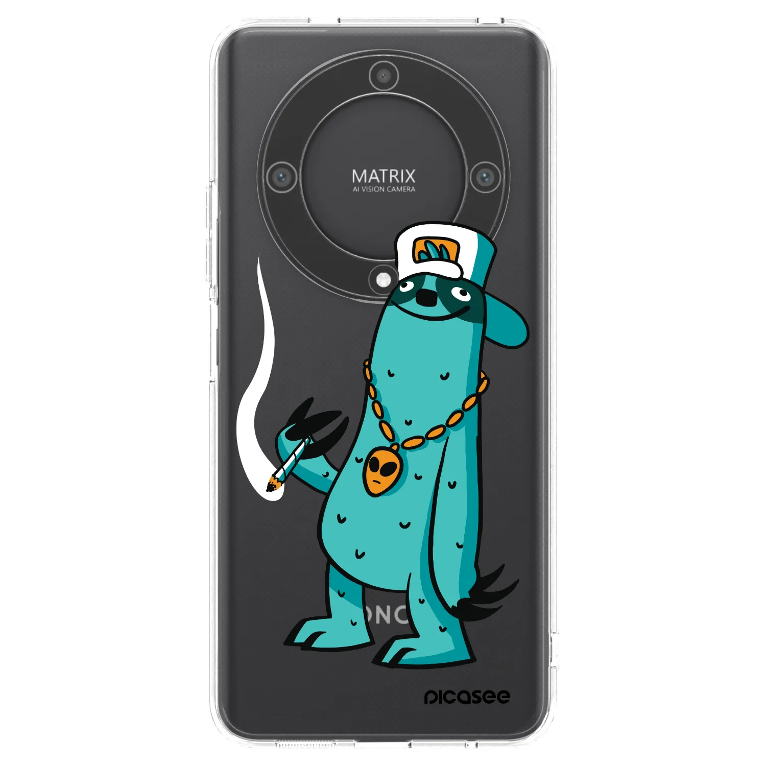 Picasee silikónový prehľadný obal pre Honor Magic5 Lite 5G - Earth - Je mi fajn