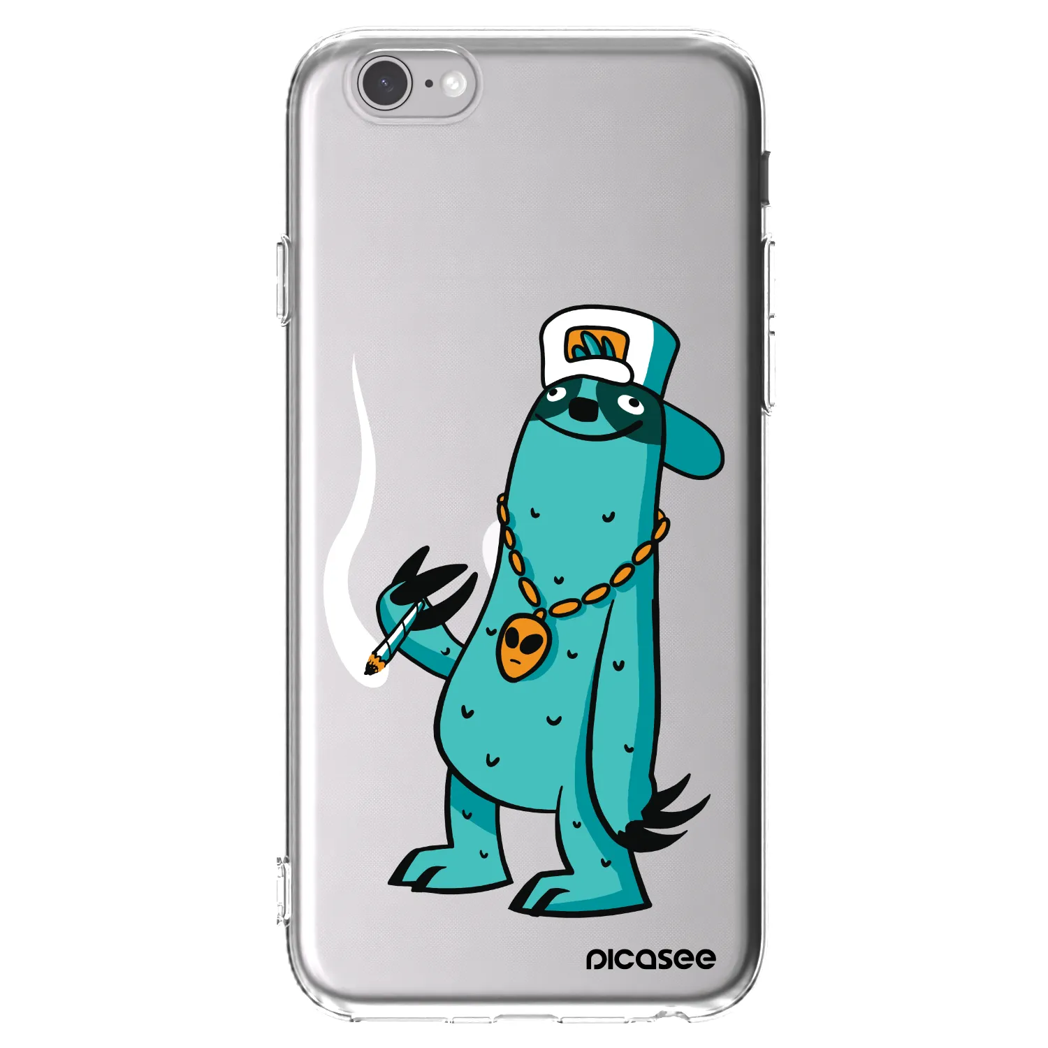 Picasee silikónový prehľadný obal pre Apple iPhone 6/6S - Earth - Je mi fajn