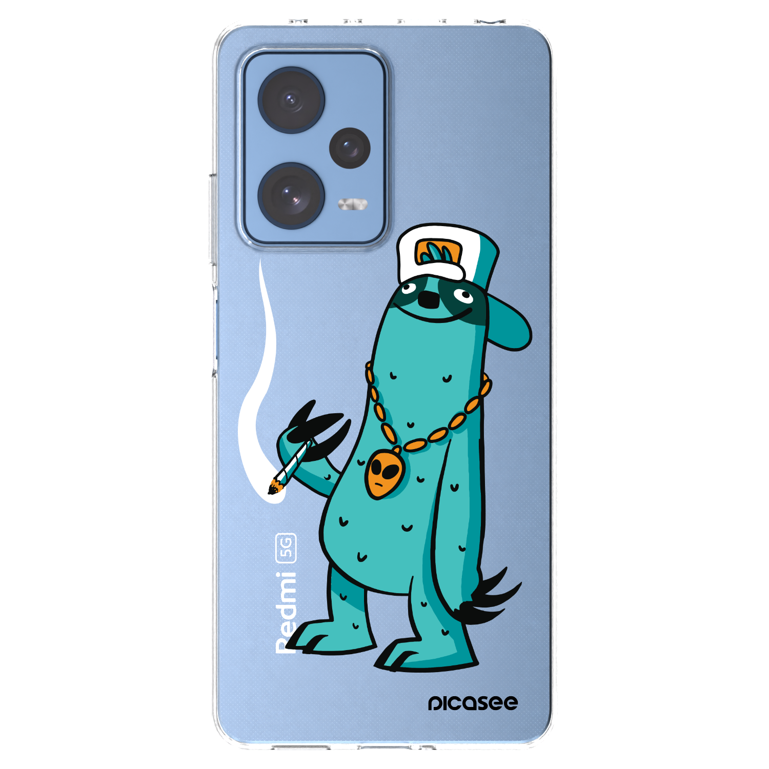 Picasee silikónový prehľadný obal pre Xiaomi Redmi Note 12 Pro 5G - Earth - Je mi fajn