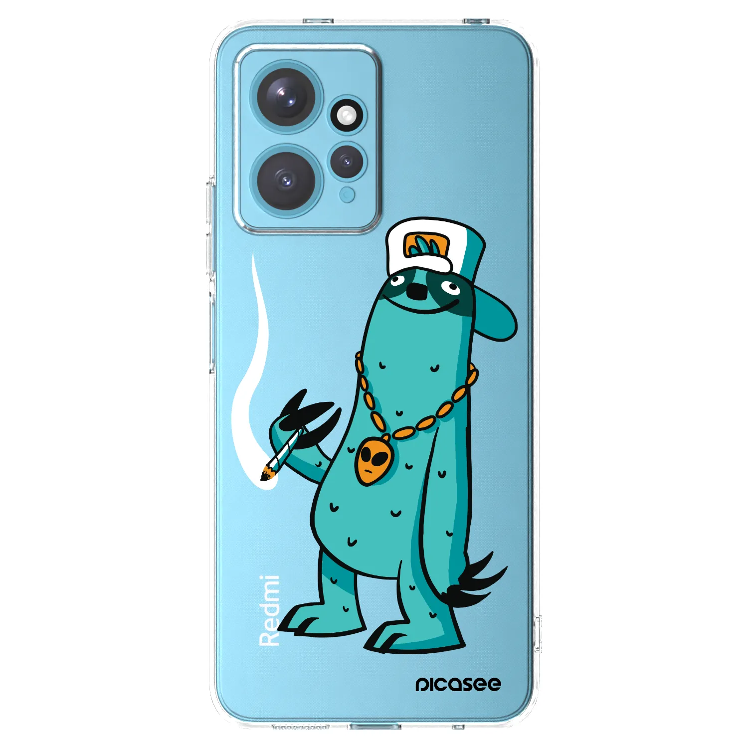 Picasee silikónový prehľadný obal pre Xiaomi Redmi Note 12 4G - Earth - Je mi fajn