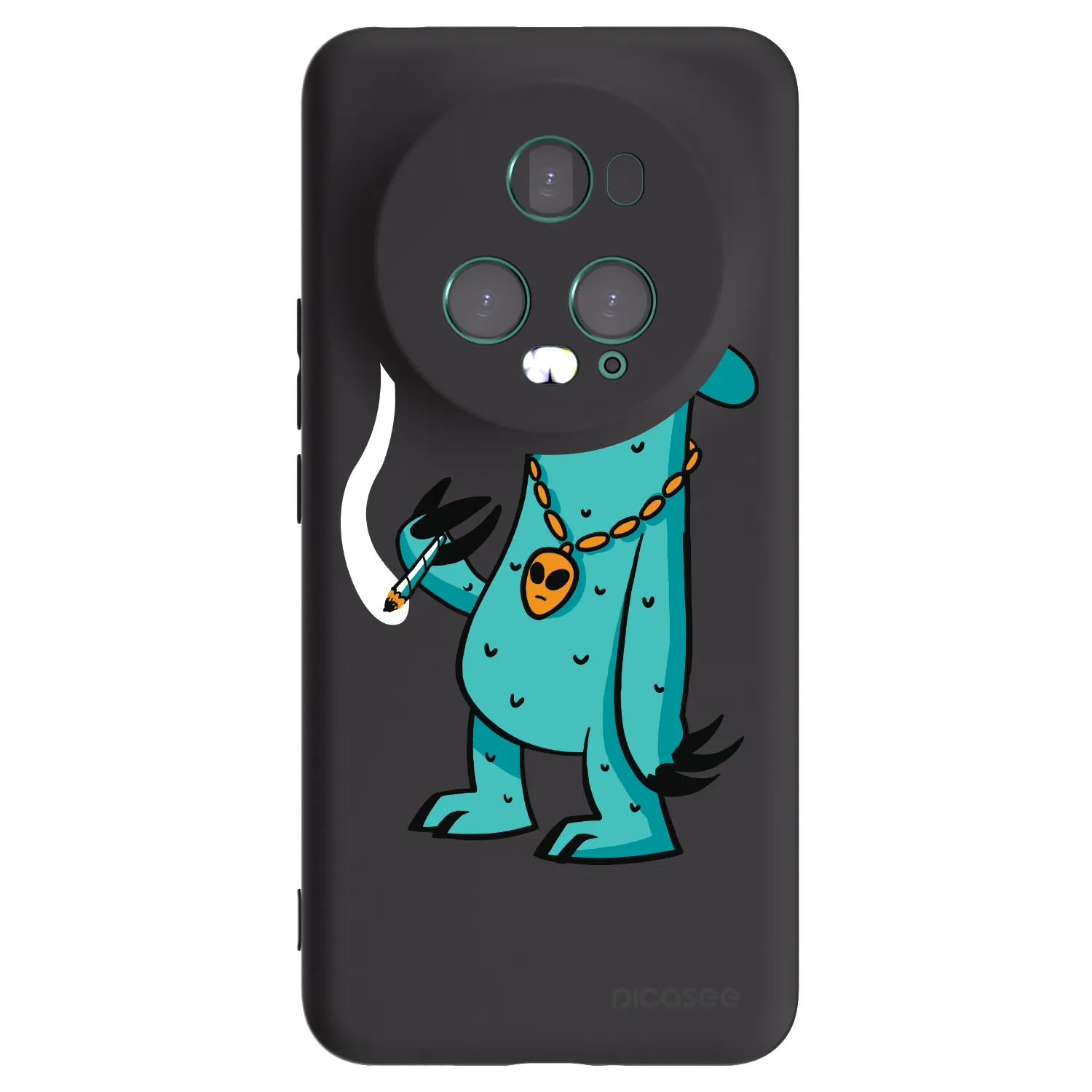 Picasee silikónový čierny obal pre Honor Magic5 Pro - Earth - Je mi fajn