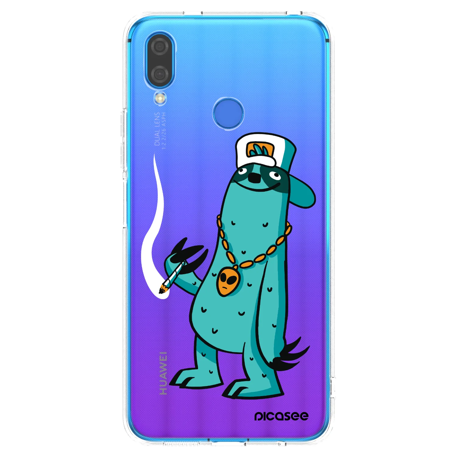 Picasee silikónový prehľadný obal pre Huawei Nova 3 - Earth - Je mi fajn