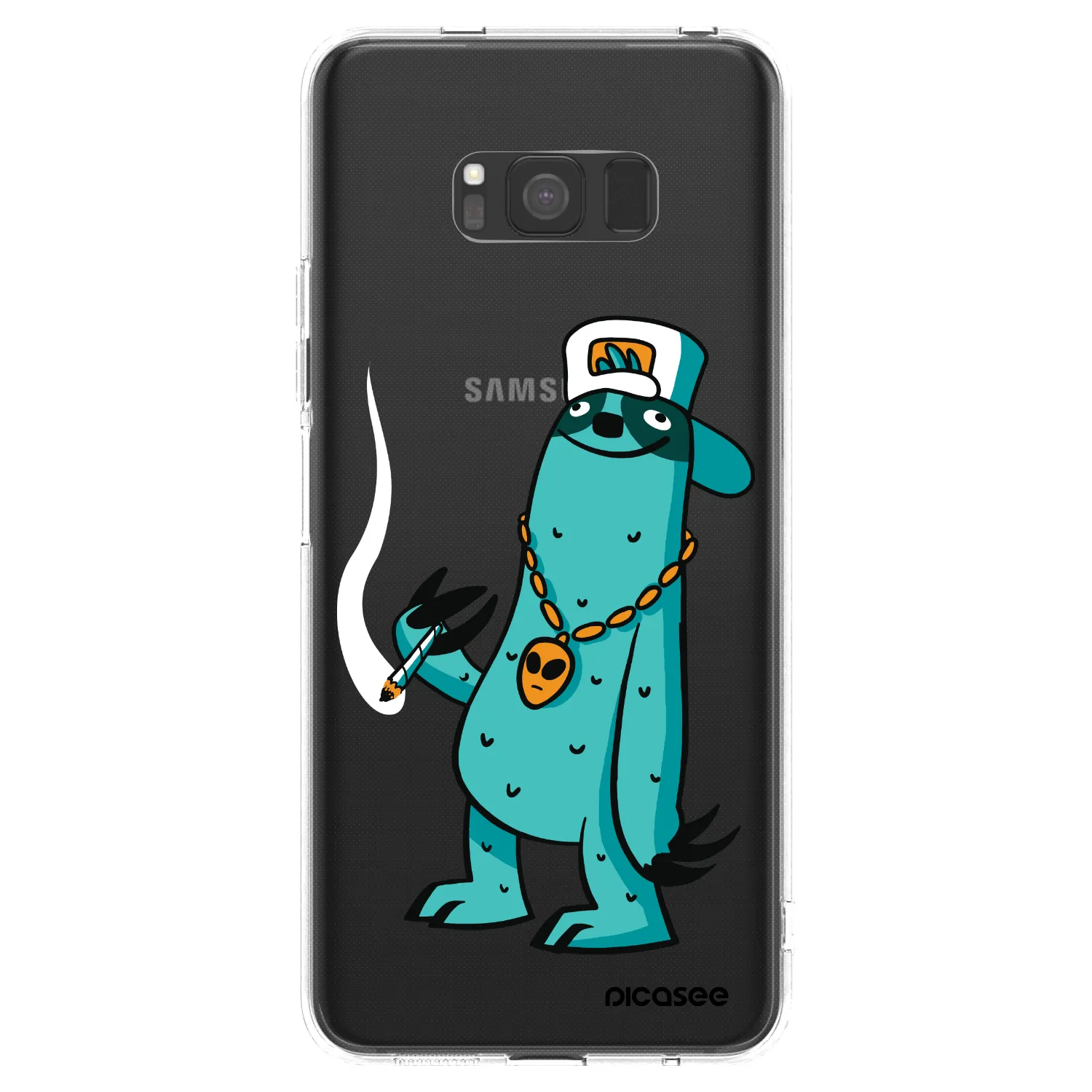 Picasee silikónový prehľadný obal pre Samsung Galaxy S8 G950F - Earth - Je mi fajn