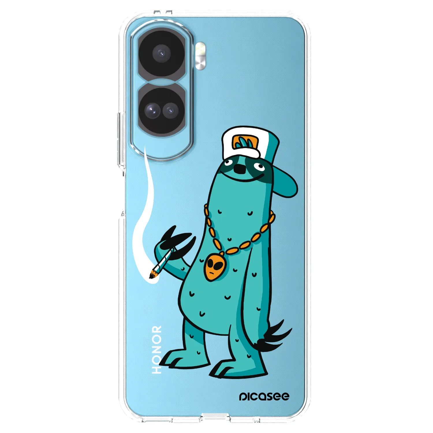 Picasee silikónový prehľadný obal pre Honor 90 Lite 5G - Earth - Je mi fajn