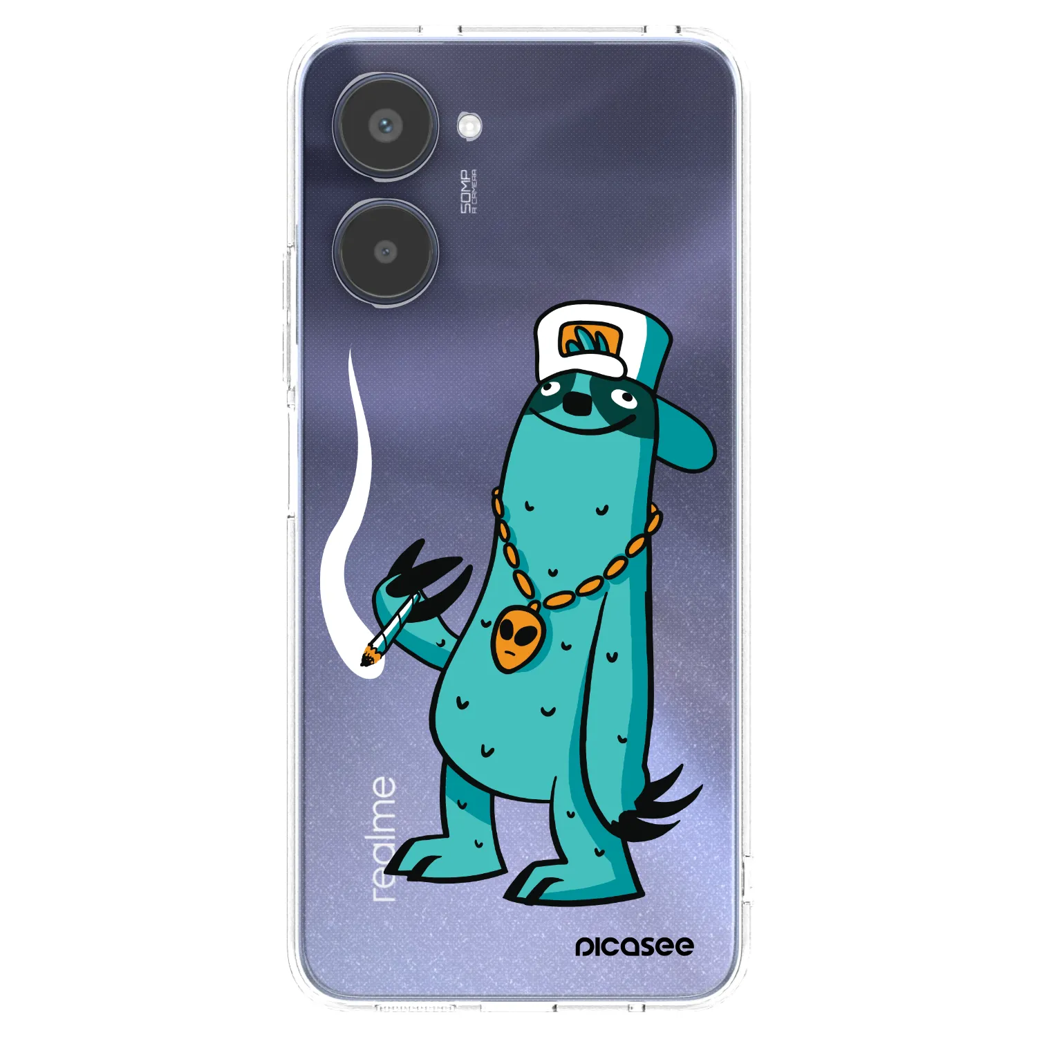 Picasee silikónový prehľadný obal pre Realme 10 4G - Earth - Je mi fajn