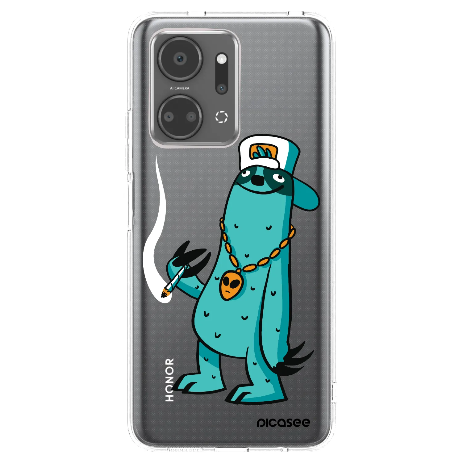 Picasee silikónový prehľadný obal pre Honor X7a - Earth - Je mi fajn