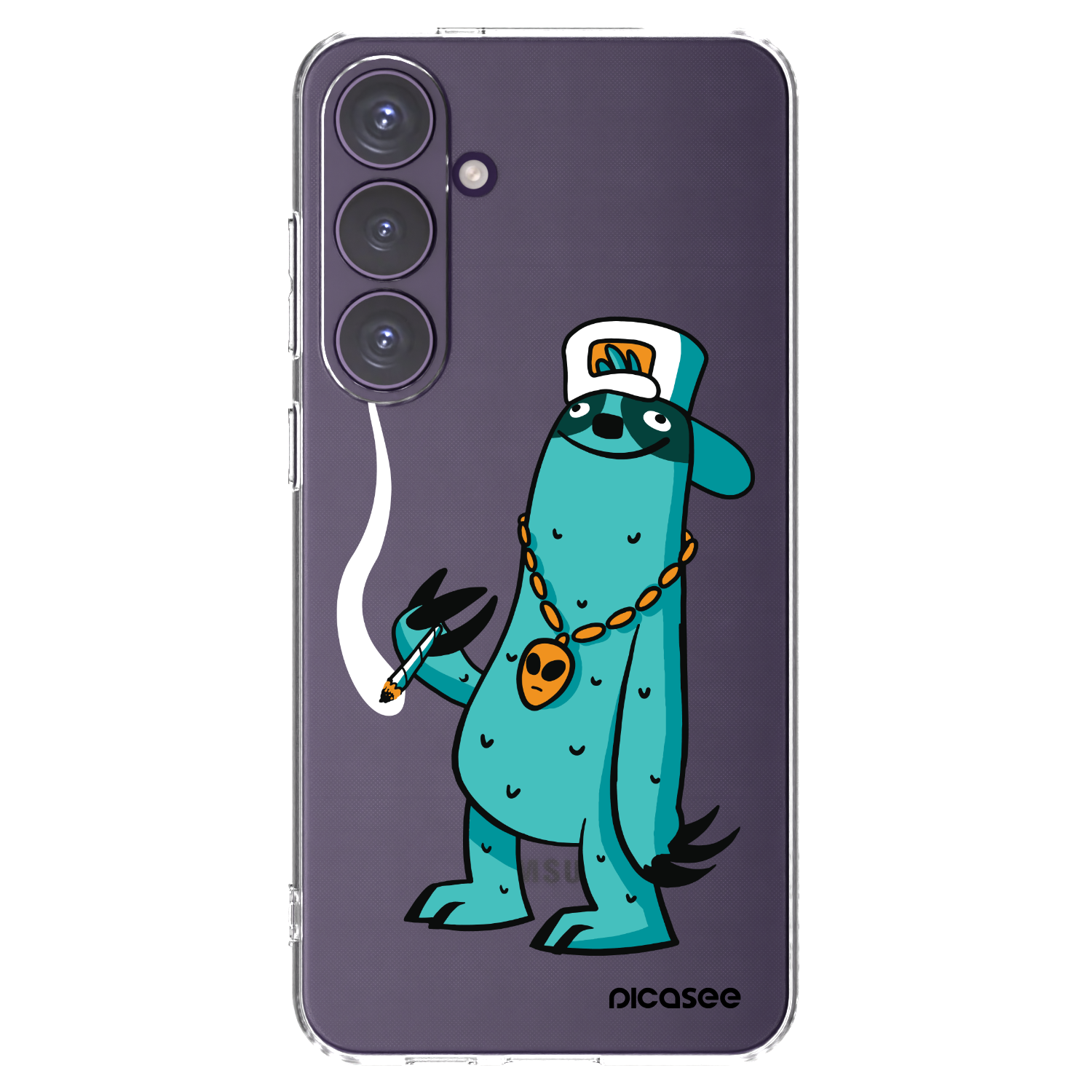 Picasee silikónový prehľadný obal pre Samsung Galaxy S24+ S926B 5G - Earth - Je mi fajn