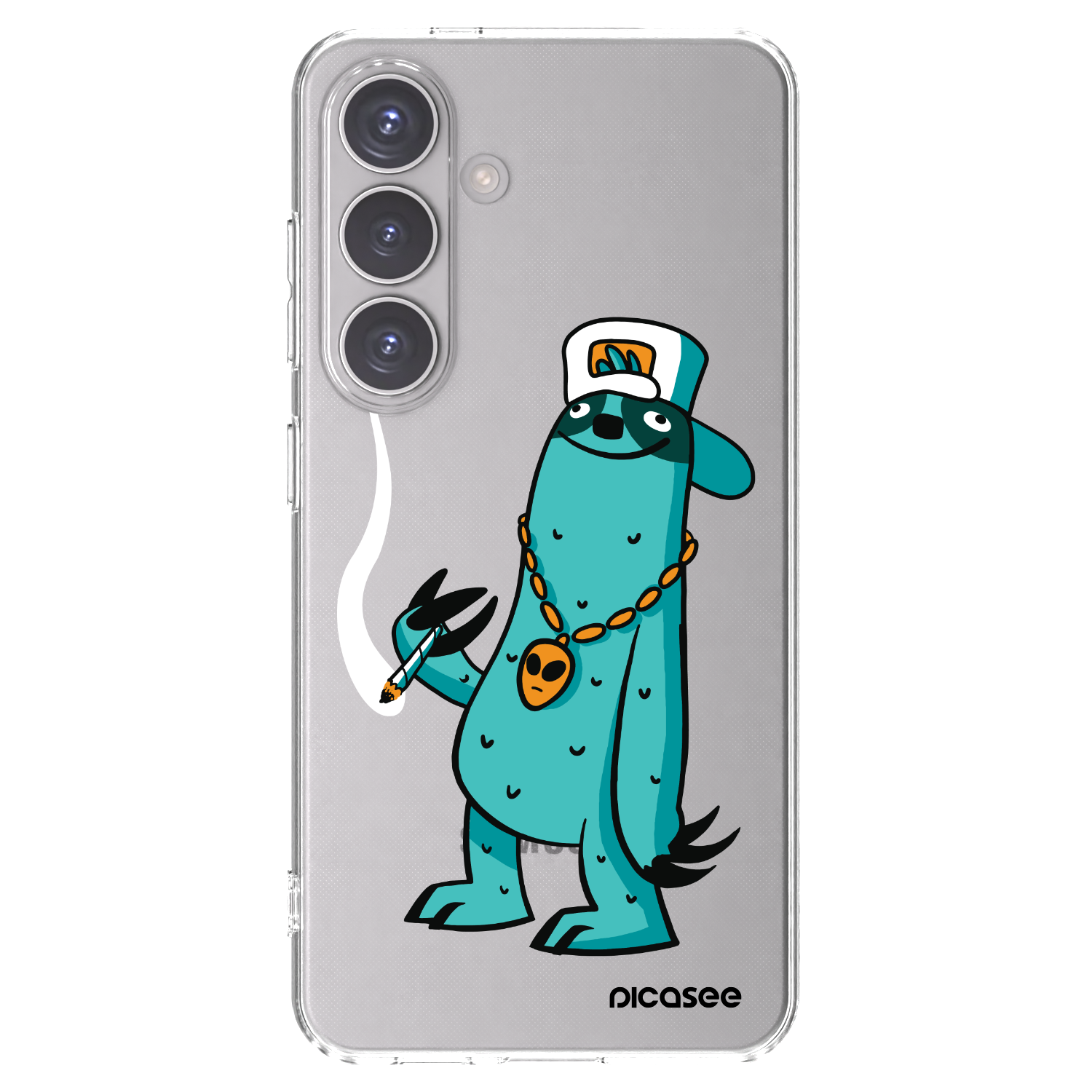 Picasee silikónový prehľadný obal pre Samsung Galaxy S24 S921B 5G - Earth - Je mi fajn