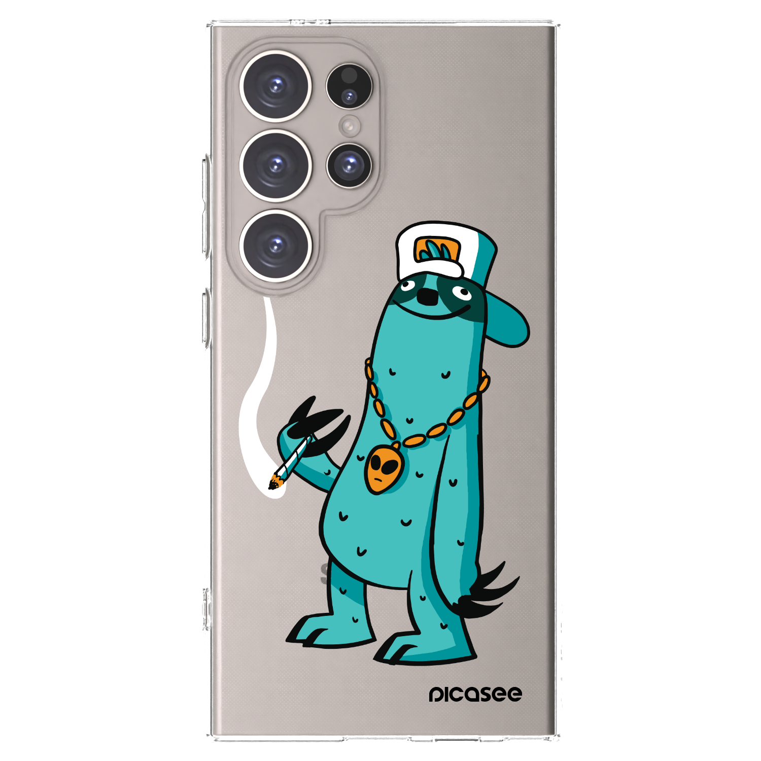 Picasee silikónový prehľadný obal pre Samsung Galaxy S24 Ultra S928B 5G - Earth - Je mi fajn