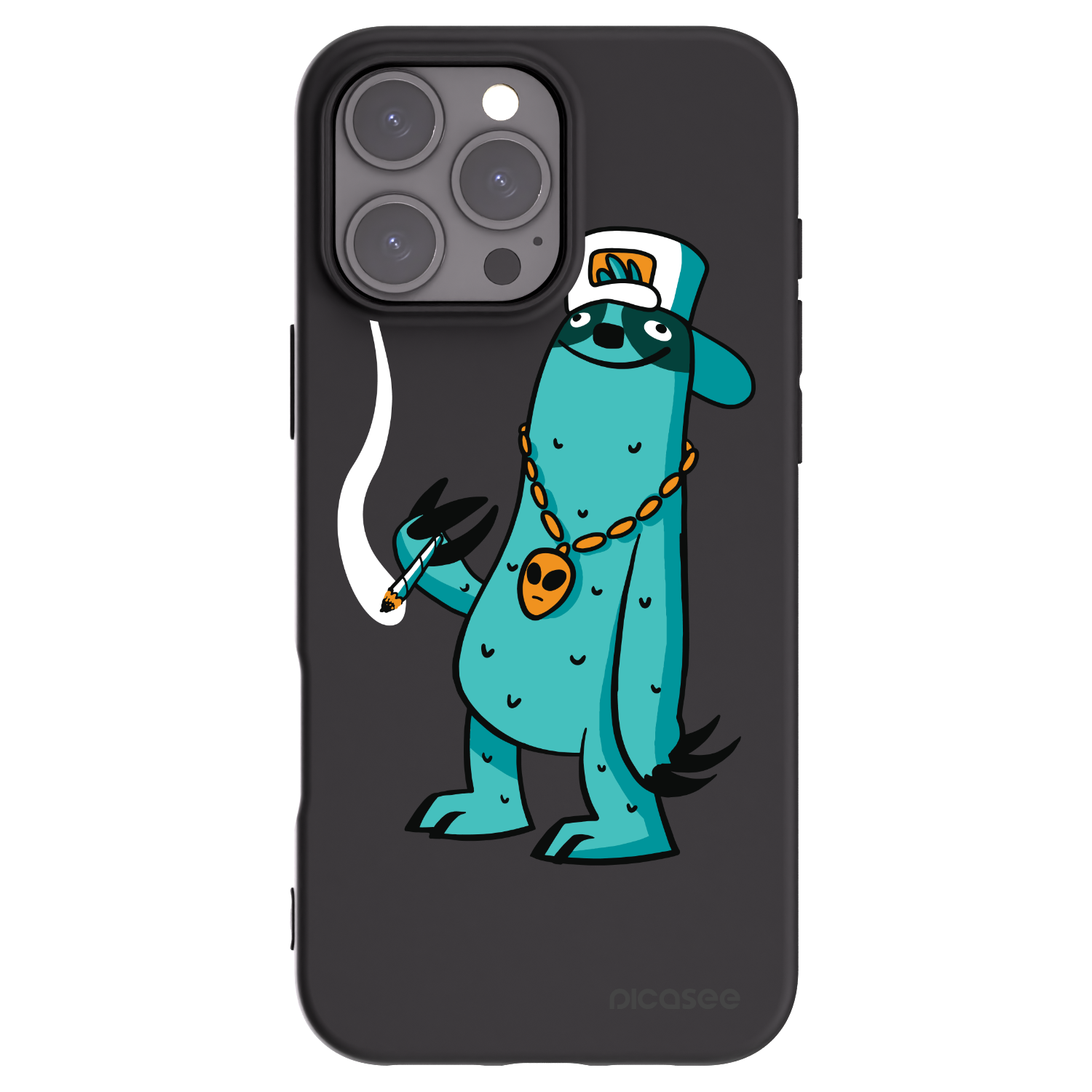 Silikónový čierny obal pre Apple iPhone 16 Pro Max - Earth - Je mi fajn