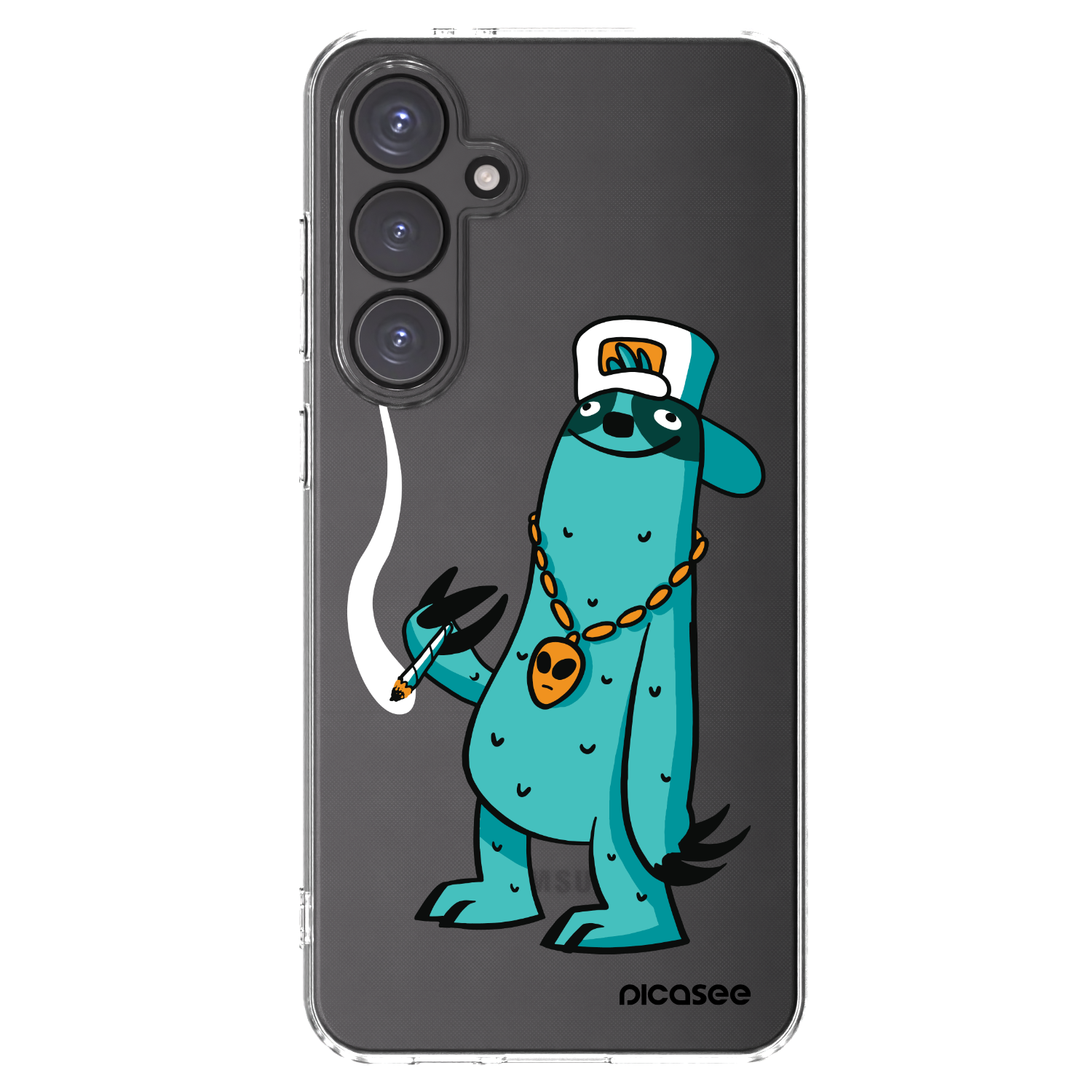 Picasee silikónový prehľadný obal pre Samsung Galaxy S24 FE S721B - Earth - Je mi fajn