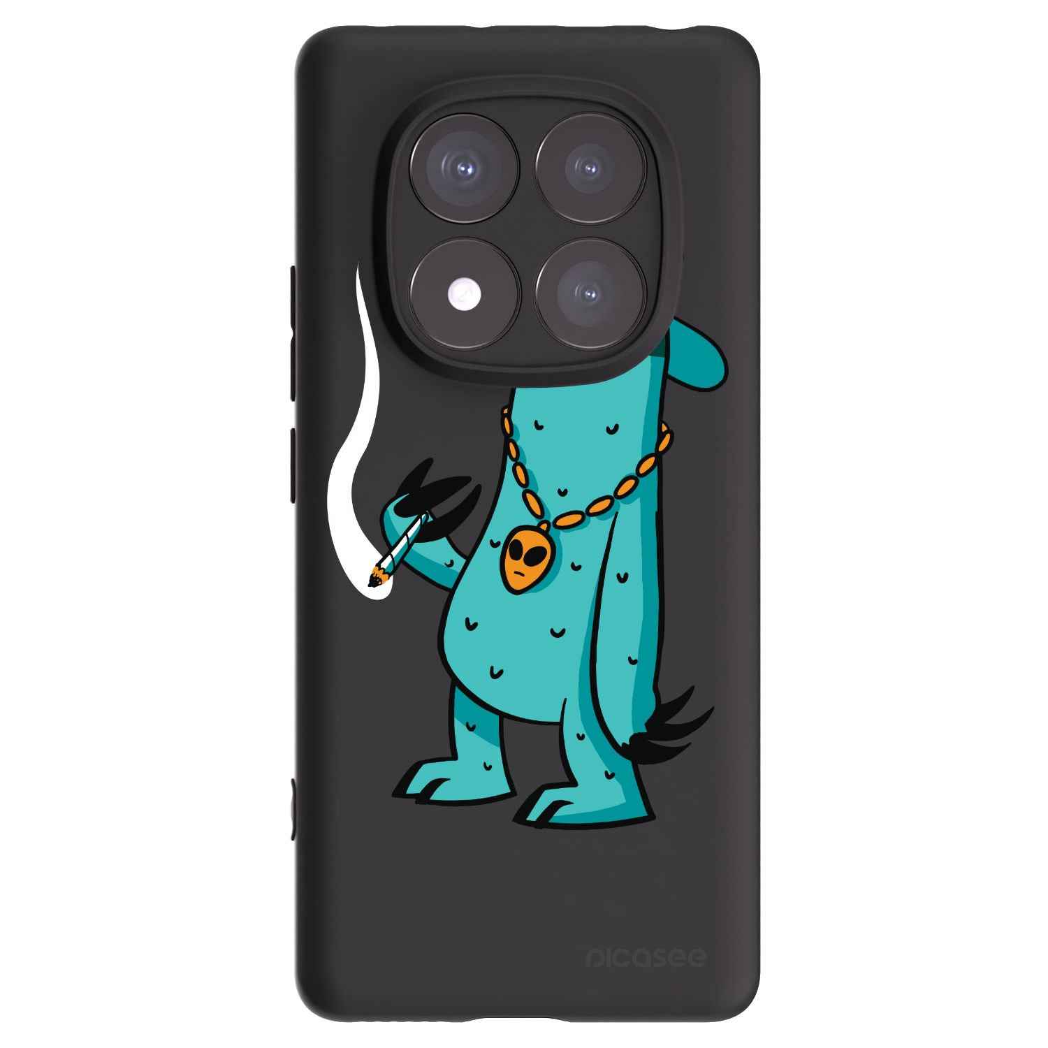Picasee silikónový čierny obal pre Xiaomi Redmi Note 14 Pro+ 5G - Earth - Je mi fajn