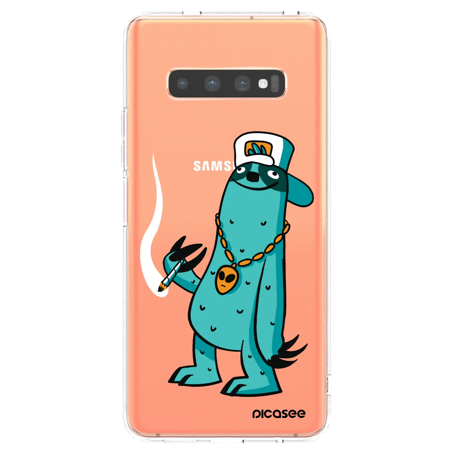 Picasee silikónový prehľadný obal pre Samsung Galaxy S10 Plus G975 - Earth - Je mi fajn