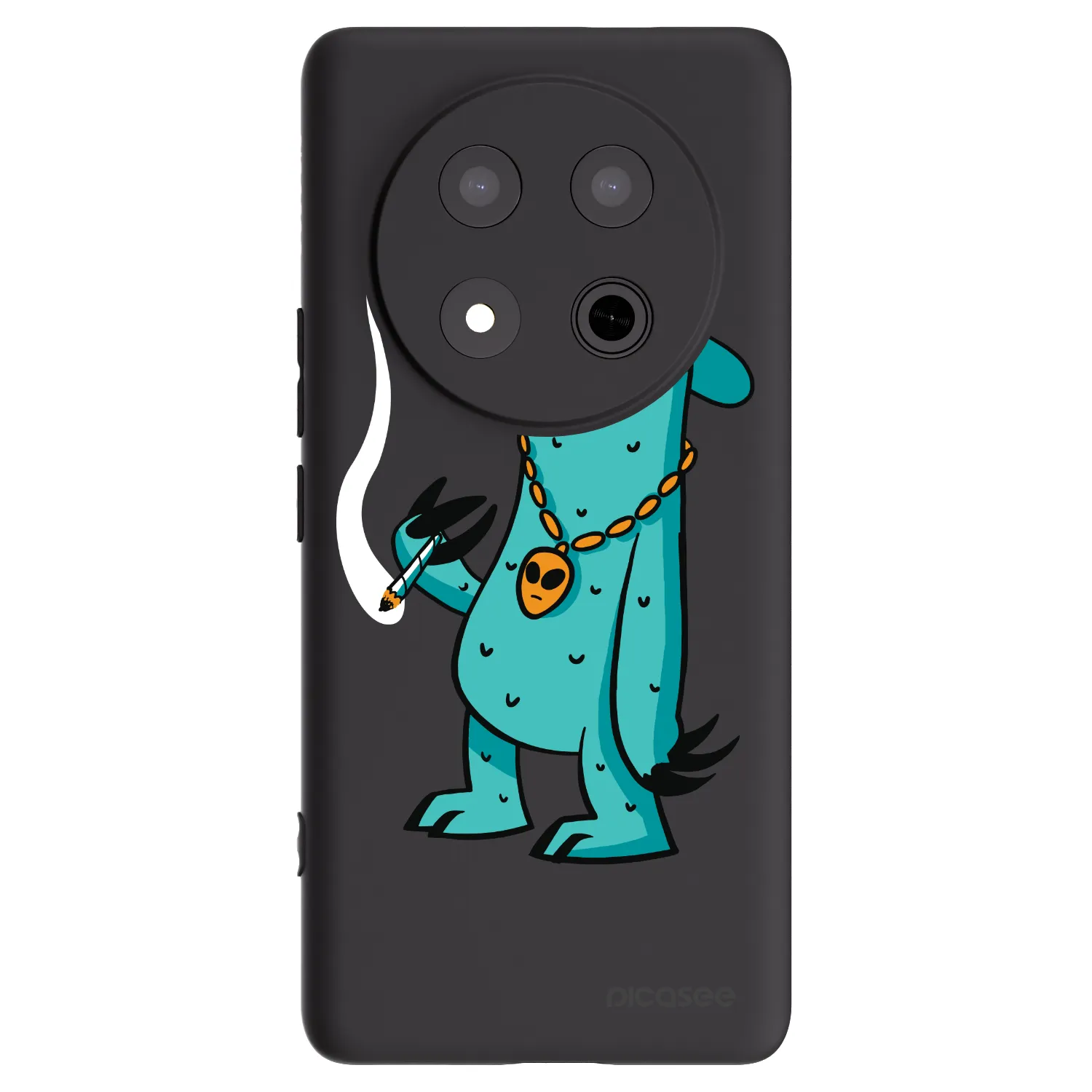 Picasee silikónový čierny obal pre Honor Magic7 Lite 5G - Earth - Je mi fajn