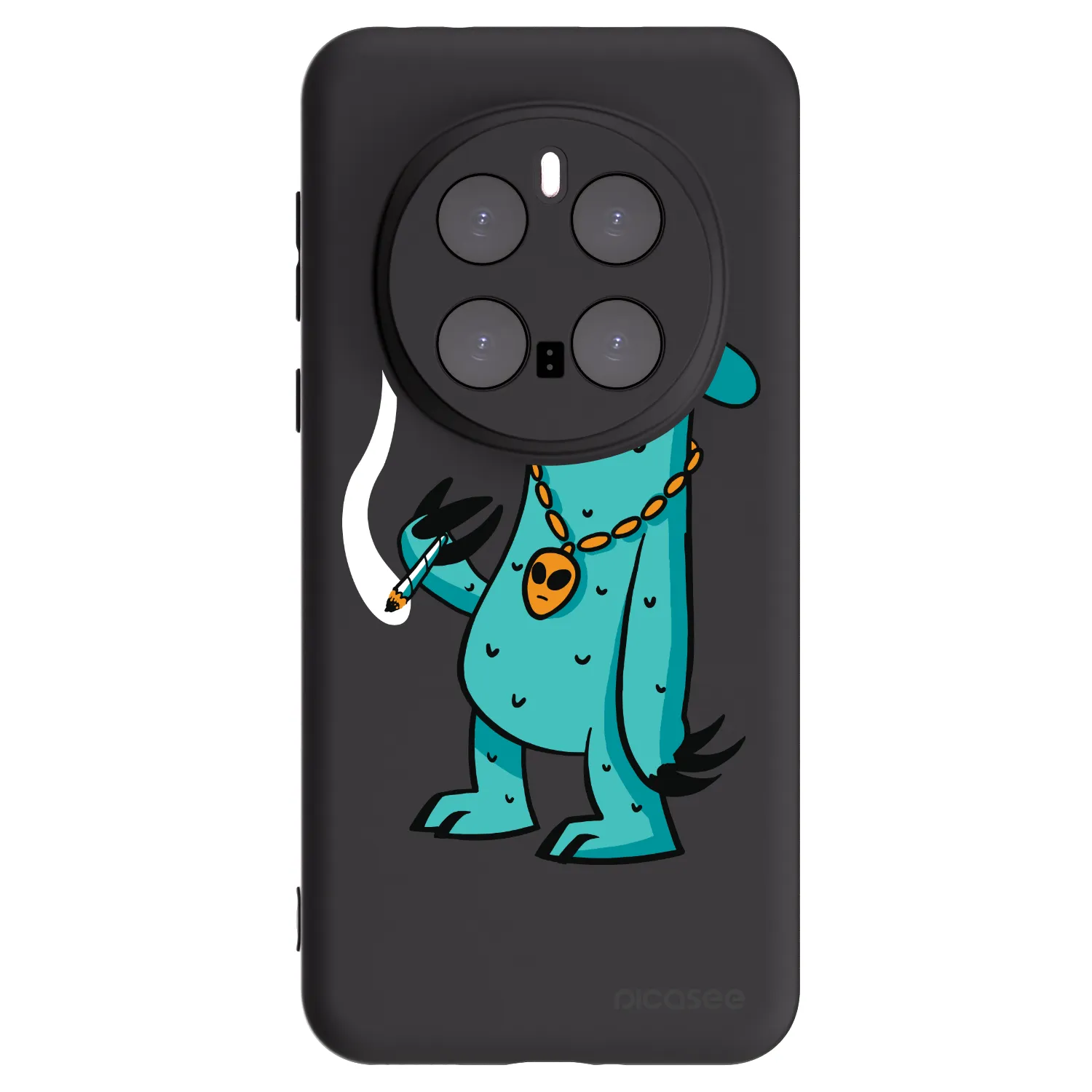 Picasee silikónový čierny obal pre Honor Magic7 Pro 5G - Earth - Je mi fajn
