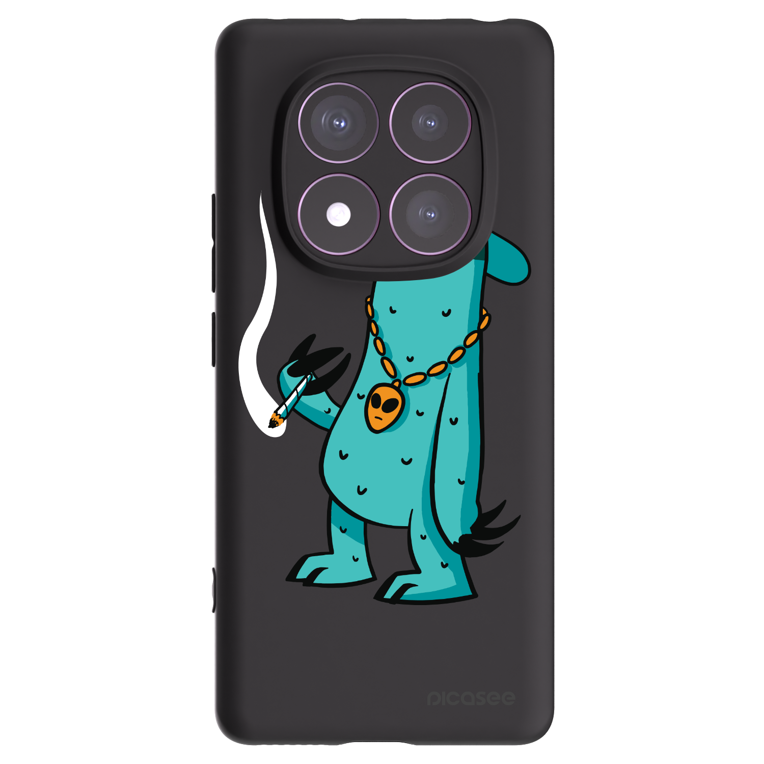 Silikónový čierny obal pre Xiaomi Redmi Note 14 Pro 4G - Earth - Je mi fajn