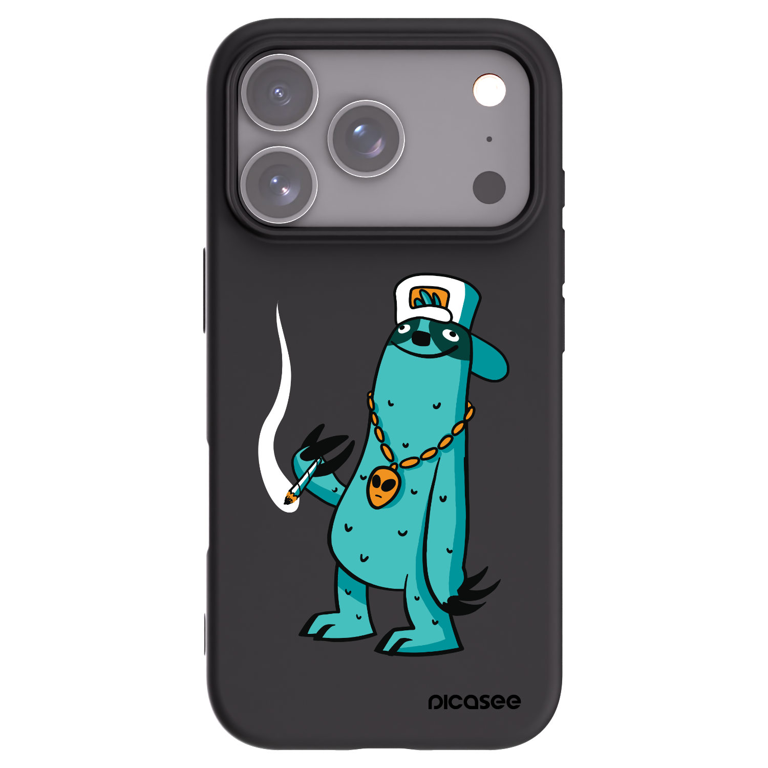 Picasee silikónový čierny obal pre Apple iPhone 17 Pro - Earth - Je mi fajn