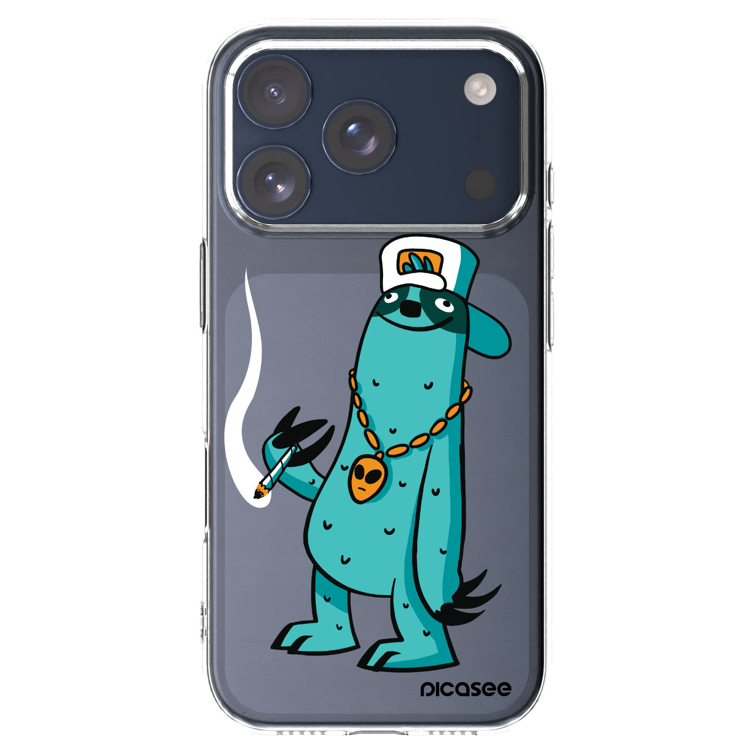 Picasee silikónový prehľadný obal pre Apple iPhone 17 Pro - Earth - Je mi fajn