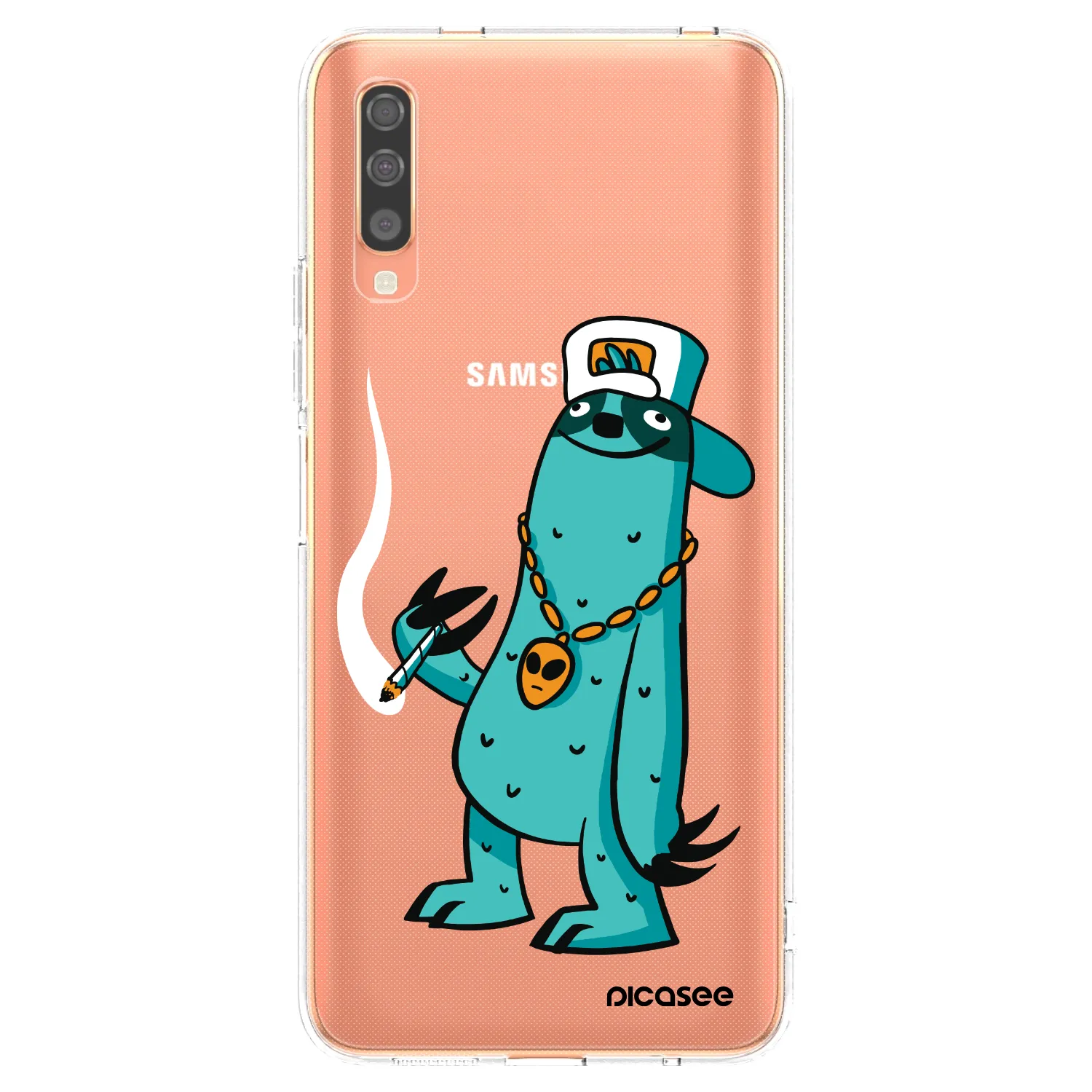 Picasee silikónový prehľadný obal pre Samsung Galaxy A70 A705F - Earth - Je mi fajn