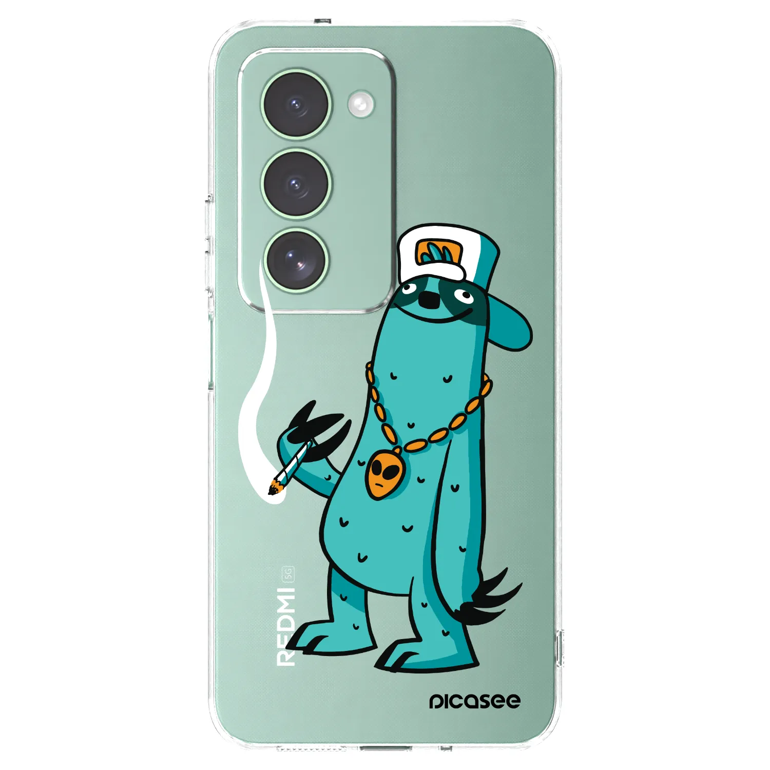 Picasee silikónový prehľadný obal pre Xiaomi Redmi 15 5G - Earth - Je mi fajn