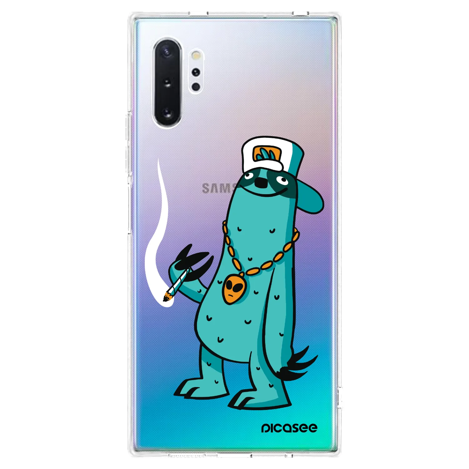 Picasee silikónový prehľadný obal pre Samsung Galaxy Note 10+ N975F - Earth - Je mi fajn