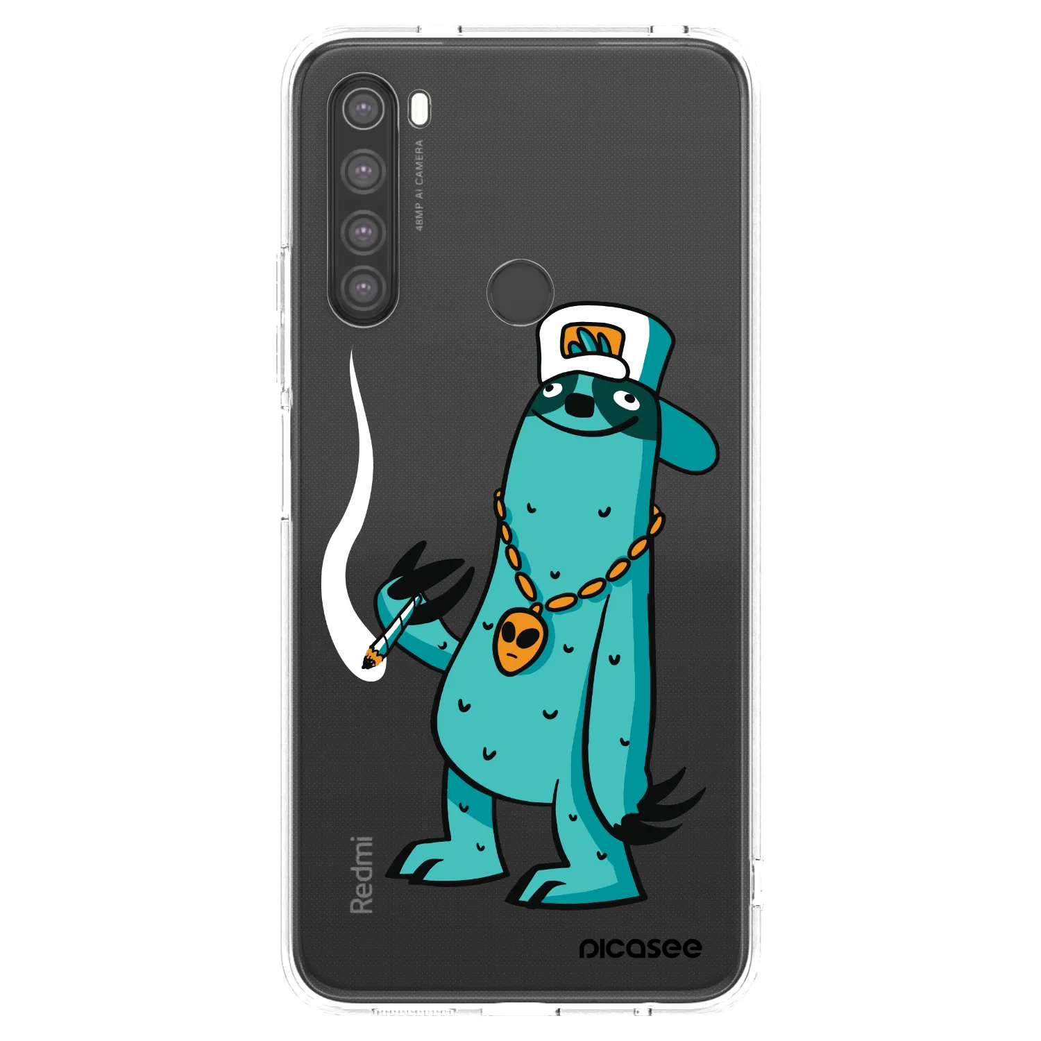 Picasee silikónový prehľadný obal pre Xiaomi Redmi Note 8 - Earth - Je mi fajn