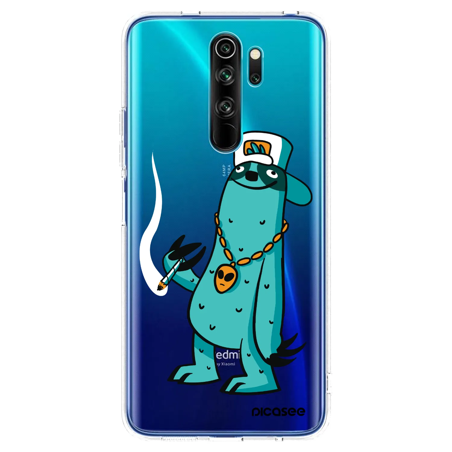 Picasee silikónový prehľadný obal pre Xiaomi Redmi Note 8 Pro - Earth - Je mi fajn