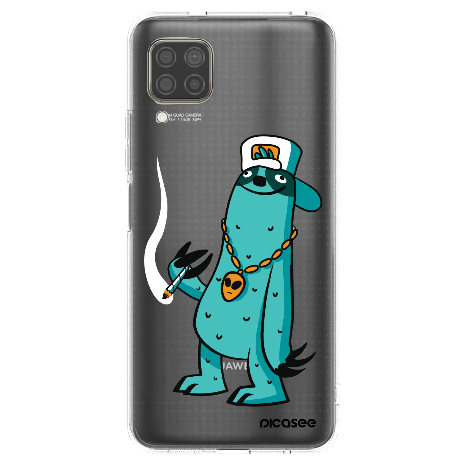 Picasee silikónový prehľadný obal pre Huawei P40 Lite - Earth - Je mi fajn