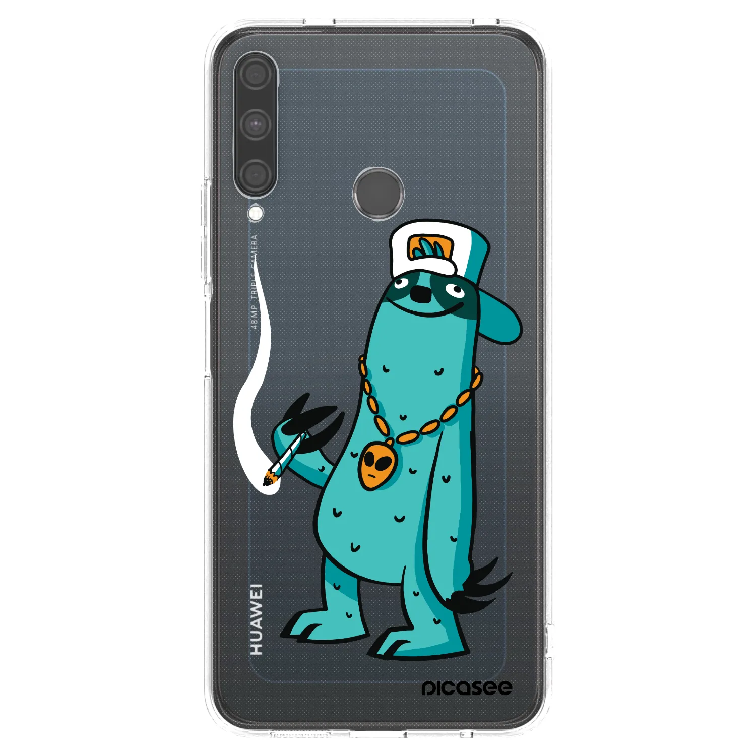 Picasee silikónový prehľadný obal pre Huawei P40 Lite E - Earth - Je mi fajn