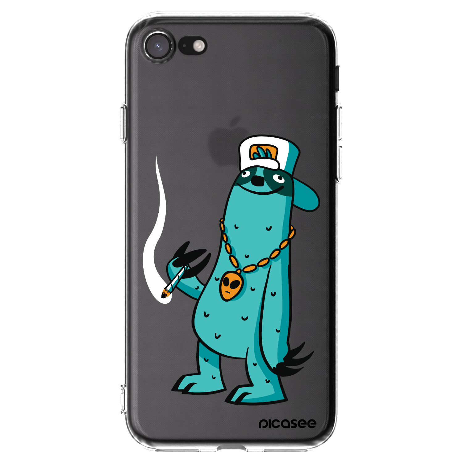 Picasee silikónový prehľadný obal pre Apple iPhone SE 2020 - Earth - Je mi fajn