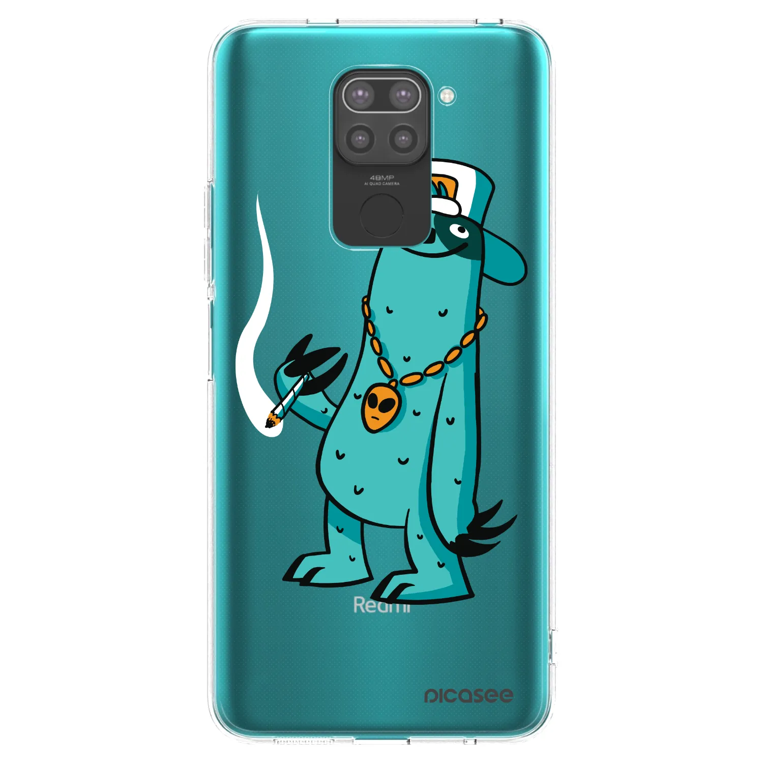 Picasee silikónový čierny obal pre Xiaomi Redmi Note 9 - Earth - Je mi fajn