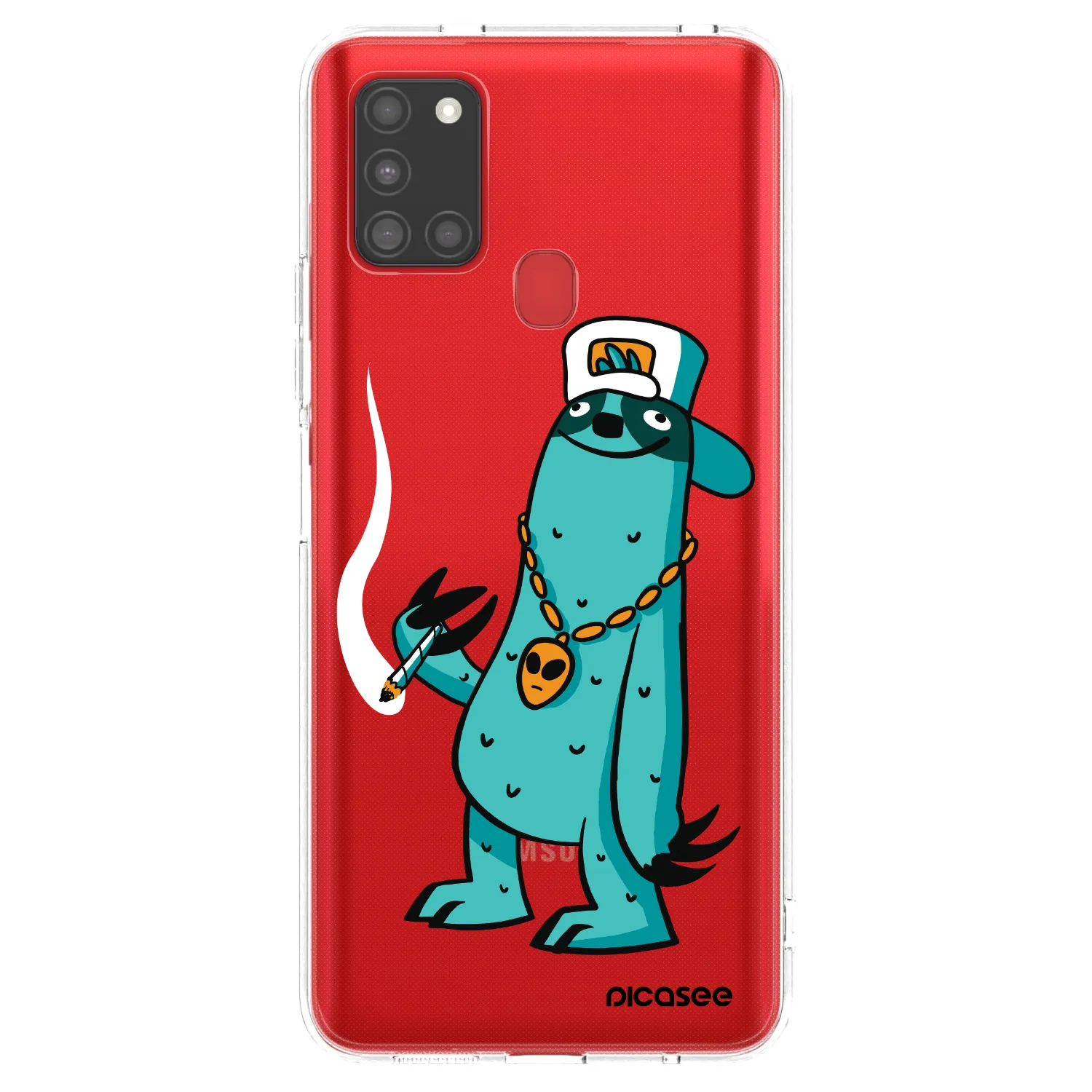 Picasee silikónový prehľadný obal pre Samsung Galaxy A21s - Earth - Je mi fajn