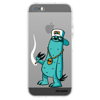 Picasee silikónový prehľadný obal pre Apple iPhone 5/5S/SE - Earth - Je mi fajn