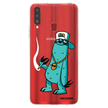 Picasee silikónový prehľadný obal pre Samsung Galaxy A20s - Earth - Je mi fajn