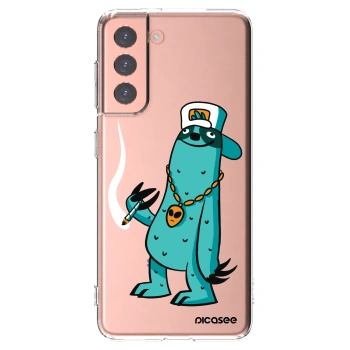 Picasee silikónový prehľadný obal pre Samsung Galaxy S21 5G G991B - Earth - Je mi fajn
