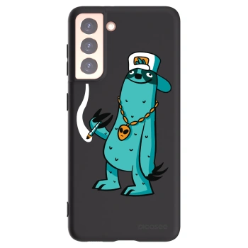 Picasee silikónový čierny obal pre Samsung Galaxy S21 5G G991B - Earth - Je mi fajn