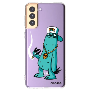 Picasee silikónový prehľadný obal pre Samsung Galaxy S21+ 5G G996F - Earth - Je mi fajn