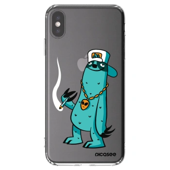 Picasee silikónový prehľadný obal pre Apple iPhone XS Max - Earth - Je mi fajn