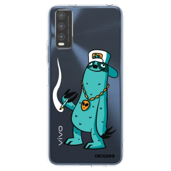 Picasee silikónový prehľadný obal pre Vivo Y20s - Earth - Je mi fajn