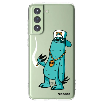 Picasee silikónový prehľadný obal pre Samsung Galaxy S21 FE 5G - Earth - Je mi fajn
