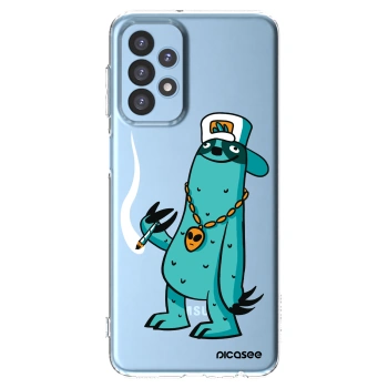 Picasee silikónový prehľadný obal pre Samsung Galaxy A23 A235F 4G - Earth - Je mi fajn