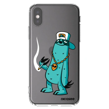 Picasee silikónový prehľadný obal pre Apple iPhone X/XS - Earth - Je mi fajn