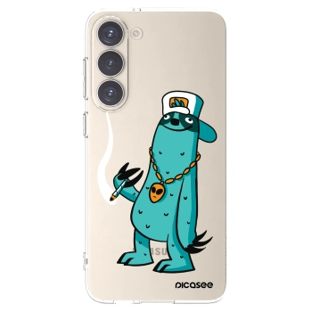 Picasee silikónový prehľadný obal pre Samsung Galaxy S23+ 5G - Earth - Je mi fajn