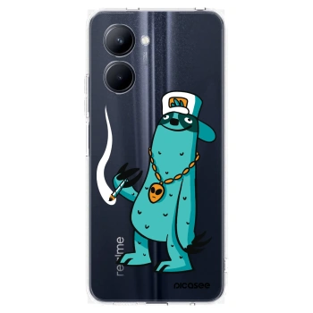 Picasee silikónový prehľadný obal pre Realme C33 (2023) - Earth - Je mi fajn