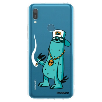 Picasee silikónový prehľadný obal pre Huawei Y6 2019 - Earth - Je mi fajn