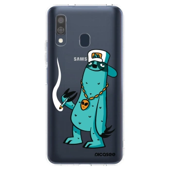 Picasee silikónový prehľadný obal pre Samsung Galaxy A40 A405F - Earth - Je mi fajn