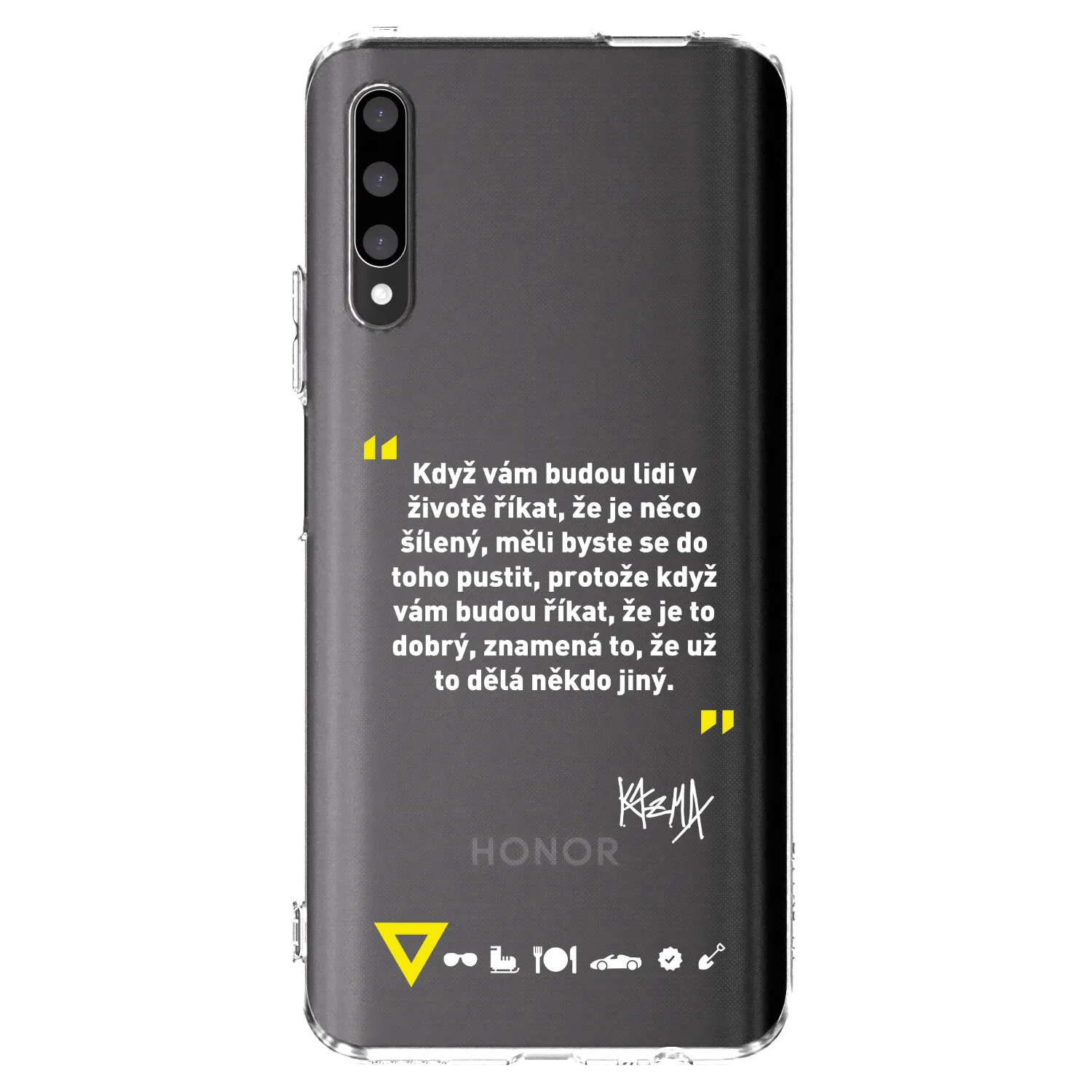 Picasee silikónový prehľadný obal pre Honor 9X Pro - Kazma - MĚLI BYSTE SE DO TOHO PUSTIT