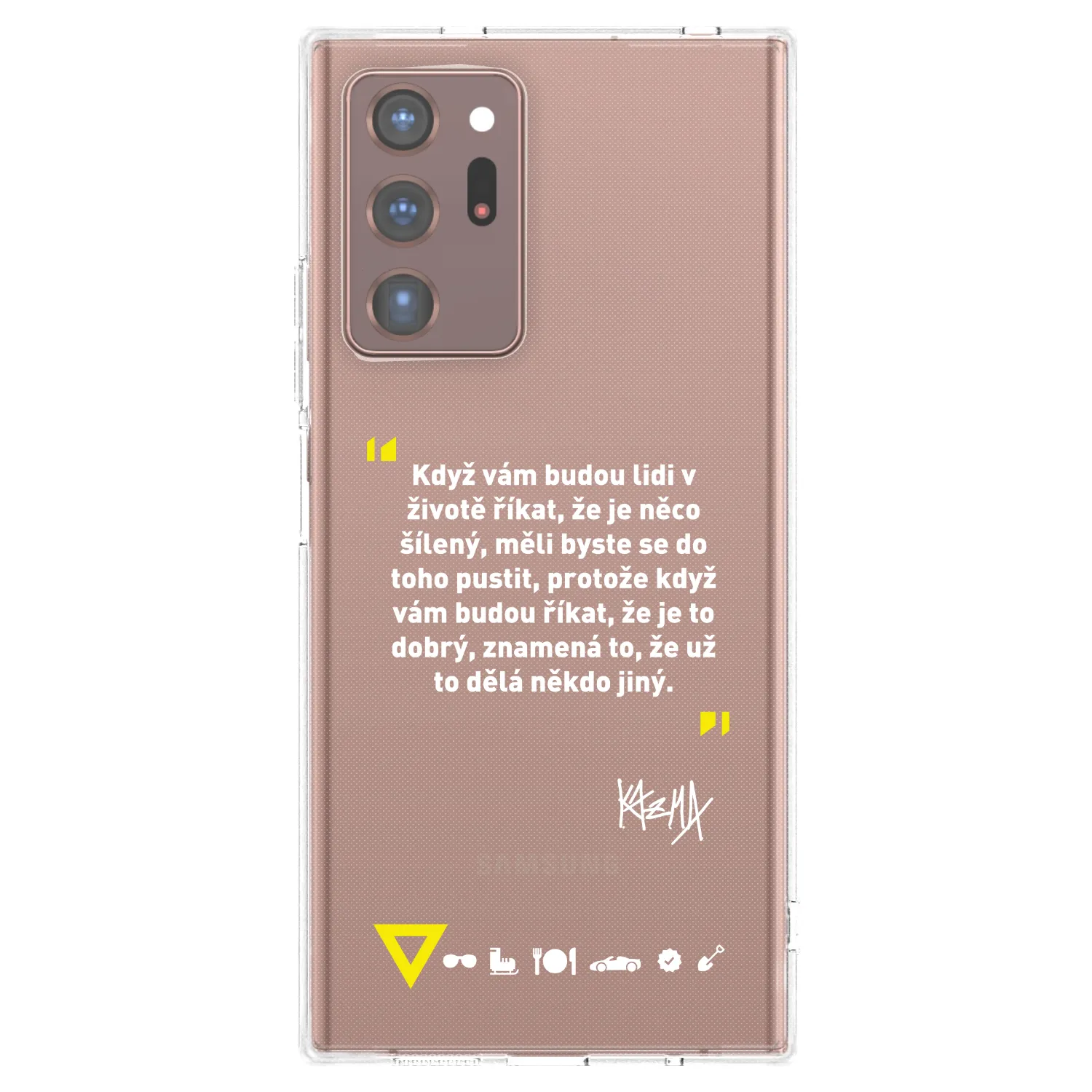 Picasee silikónový prehľadný obal pre Samsung Galaxy Note 20 Ultra - Kazma - MĚLI BYSTE SE DO TOHO PUSTIT