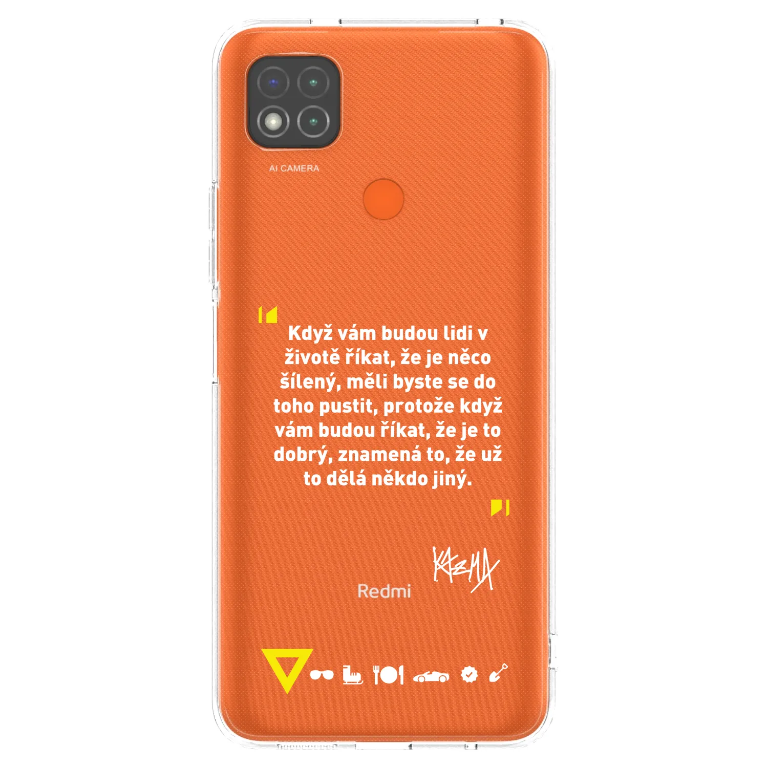 Picasee silikónový prehľadný obal pre Xiaomi Redmi 9C - Kazma - MĚLI BYSTE SE DO TOHO PUSTIT